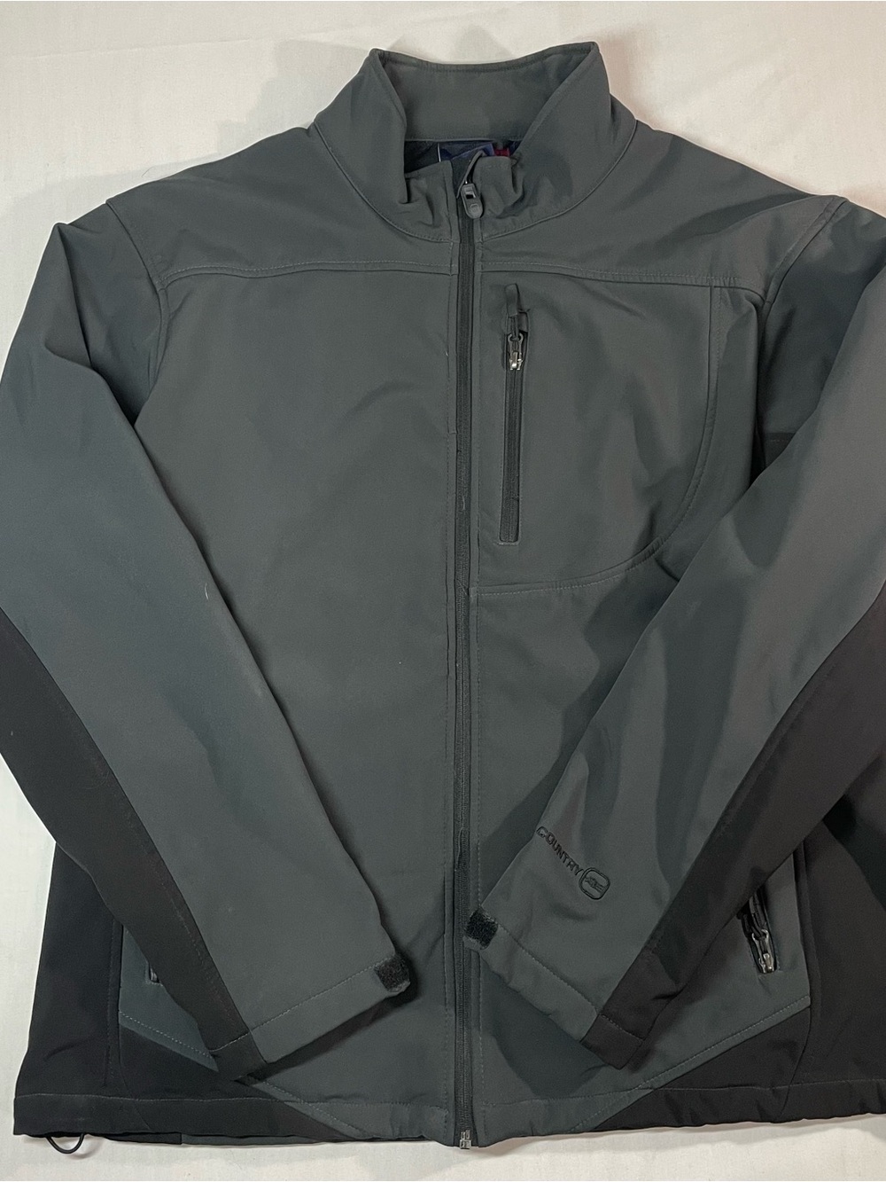 Free Country Men's Dark Gray & Black Softshell Jacket